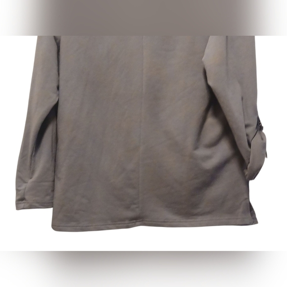 Gloria Vanderbilt - NWT, Gray Sports Warm-up Pullover Jacket W/ Roll tab... - Picture 9 of 9